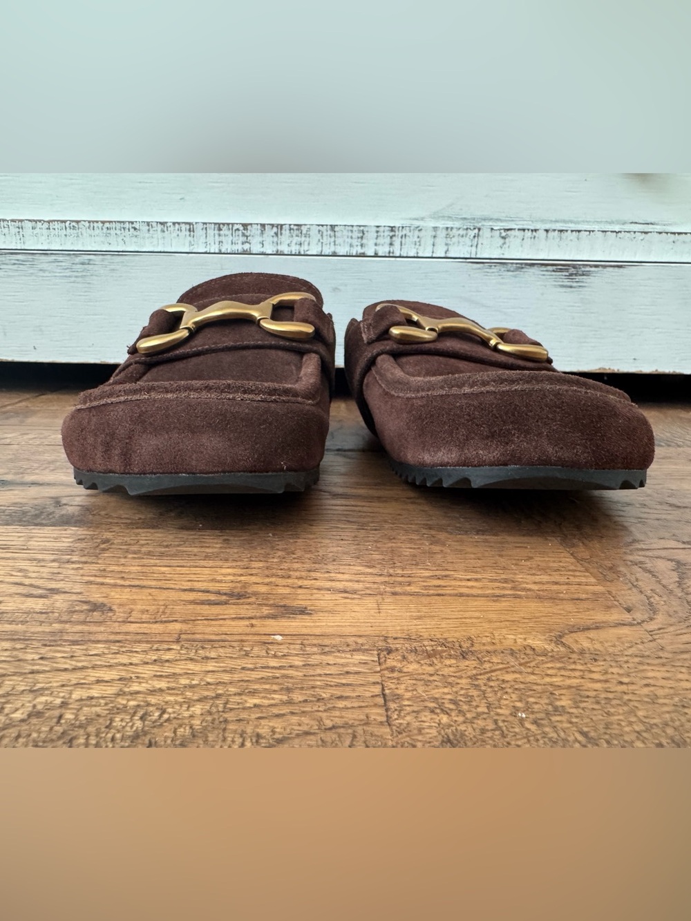 Bibi Lou Zagreb Clogs Anthropologie Chocolate Suede Women's SIze 37 US 6 6.5 - Picture 4 of 8